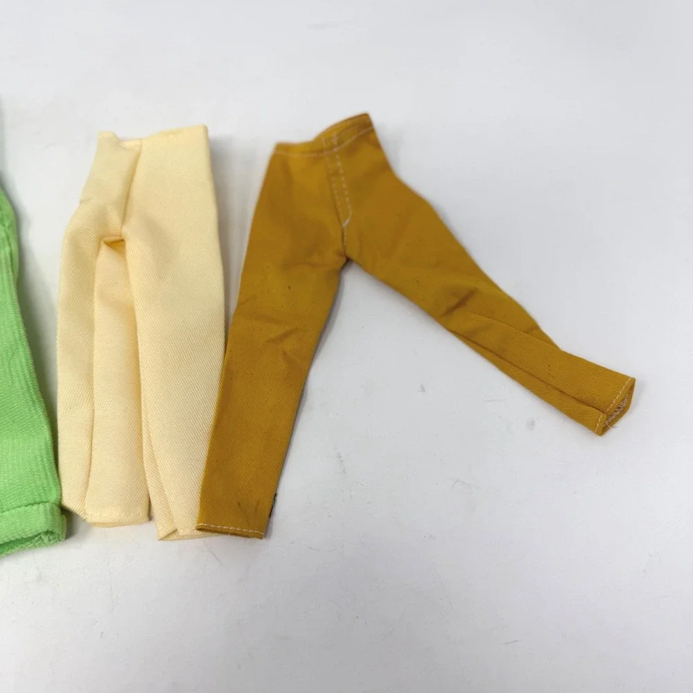 Unbranded Barbie Size Doll Pants Lot of 5 Overalls Trousers Multicolor Fashion